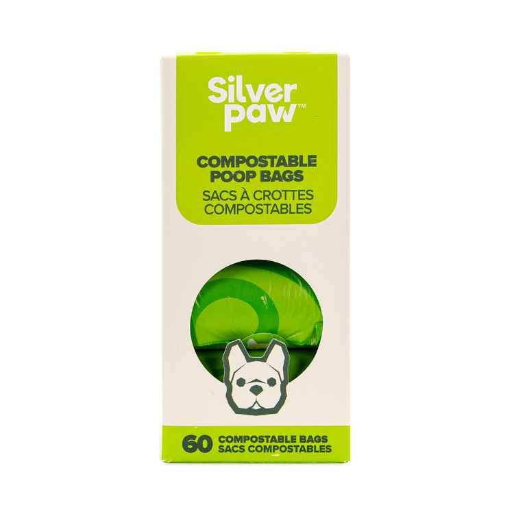 Picture of PET WASTE BAG SILVER PAW COMPOST LEAK PROOF - 9in x 13in 60/box