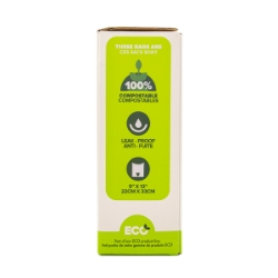 Picture of PET WASTE BAG SILVER PAW COMPOST LEAK PROOF - 9in x 13in 225 / box