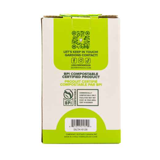 Picture of PET WASTE BAG SILVER PAW COMPOST LEAK PROOF 9in x 13in - 225/box