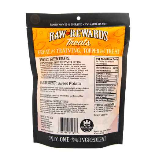 Picture of TREAT DOGS and CATS NW NATURALS FD SWEET POTATO - 56.69g/2oz