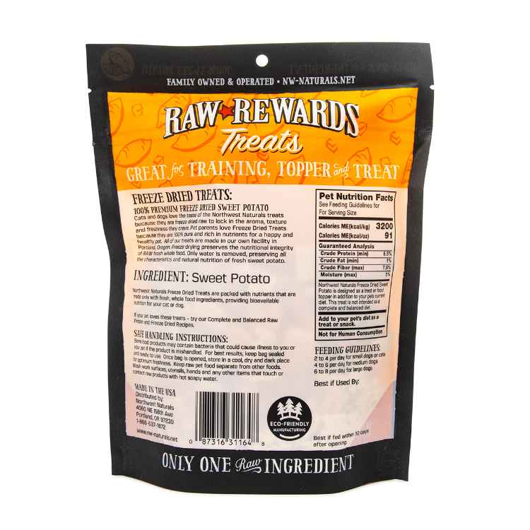 Picture of TREAT DOGS and CATS NW NATURALS FD SWEET POTATO - 56.69g/2oz