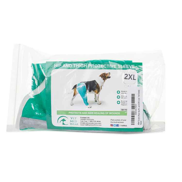 Picture of HIP & THIGH RECOVERY SLEEVE VetMedWear TEAL GREEN - XX Large