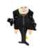 Picture of DOG TOY MINION GRU W/ROPE SCARF MULTIPET - 11.5in