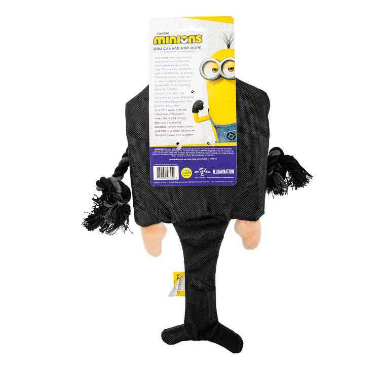 Picture of DOG TOY MINION GRU W/ROPE SCARF MULTIPET - 11.5in