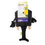 Picture of DOG TOY MINION GRU W/ROPE SCARF MULTIPET - 11.5in