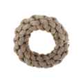 Picture of TOY DOG VELVET KNOTTED ROPE Ring Brown - 7.5in