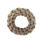 Picture of TOY DOG VELVET KNOTTED ROPE Ring Brown - 7.5in