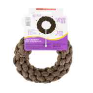 Picture of TOY DOG VELVET KNOTTED ROPE Ring Brown - 7.5in