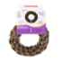 Picture of TOY DOG VELVET KNOTTED ROPE Ring Brown - 7.5in