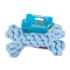 Picture of TOY DOG VELVET KNOTTED ROPE Bone Blue - 8in