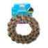 Picture of TOY DOG VELVET KNOTTED ROPE Ring Brown - 7.5in