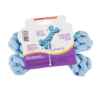 Picture of TOY DOG VELVET KNOTTED ROPE Bone Blue - 8in