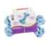 Picture of TOY DOG VELVET KNOTTED ROPE Bone Blue - 8in