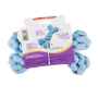 Picture of TOY DOG VELVET KNOTTED ROPE Bone Blue - 8in