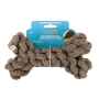 Picture of TOY DOG VELVET KNOTTED ROPE Bone Brown - 8in