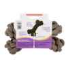 Picture of TOY DOG VELVET KNOTTED ROPE Bone Brown - 8in