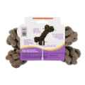 Picture of TOY DOG VELVET KNOTTED ROPE Bone Brown - 8in