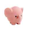 Picture of TOY DOG ZOO CHEW LATEX TOYS Pink Elephant - 4in