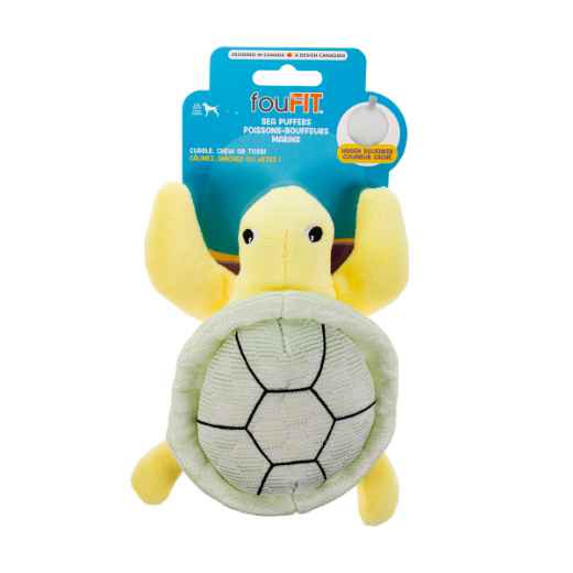 Picture of TOY DOG PUFF PLUSHIES UNDER THE SEA COLLECTION Turtle - 7in
