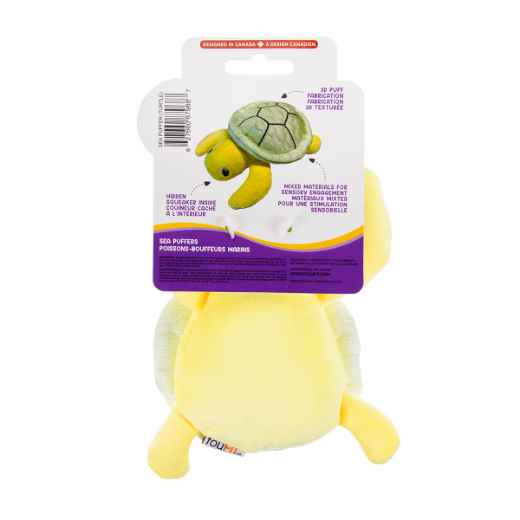 Picture of TOY DOG PUFF PLUSHIES UNDER THE SEA COLLECTION Turtle - 7in