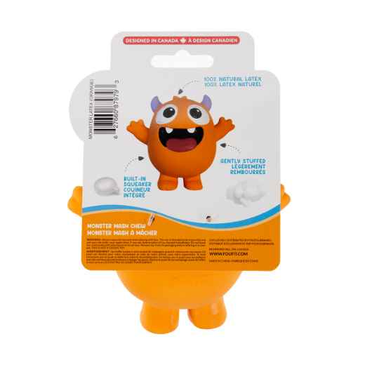 Picture of TOY DOG MONSTER MASH CHEWS Orange - 4.5in