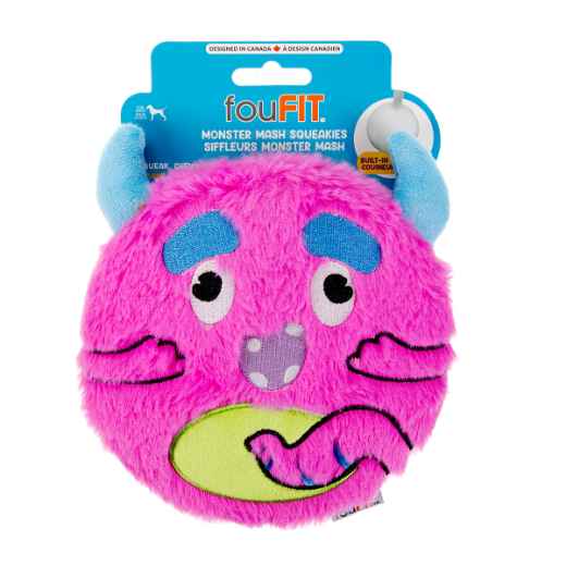 Picture of TOY DOG MONSTER MASH SQUEAKIES Pink - 6.5in