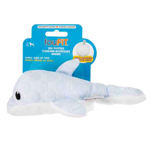 Picture of TOY DOG PUFF PLUSHIES UNDER THE SEA COLLECTION Dolphin - 7in