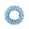 Picture of TOY DOG VELVET KNOTTED ROPE Ring Blue - 7.5in