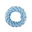 Picture of TOY DOG VELVET KNOTTED ROPE Ring Blue - 7.5in