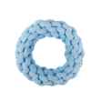 Picture of TOY DOG VELVET KNOTTED ROPE Ring Blue - 7.5in
