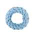 Picture of TOY DOG VELVET KNOTTED ROPE Ring Blue - 7.5in