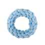 Picture of TOY DOG VELVET KNOTTED ROPE Ring Blue - 7.5in