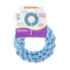 Picture of TOY DOG VELVET KNOTTED ROPE Ring Blue - 7.5in