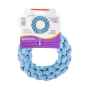 Picture of TOY DOG VELVET KNOTTED ROPE Ring Blue - 7.5in