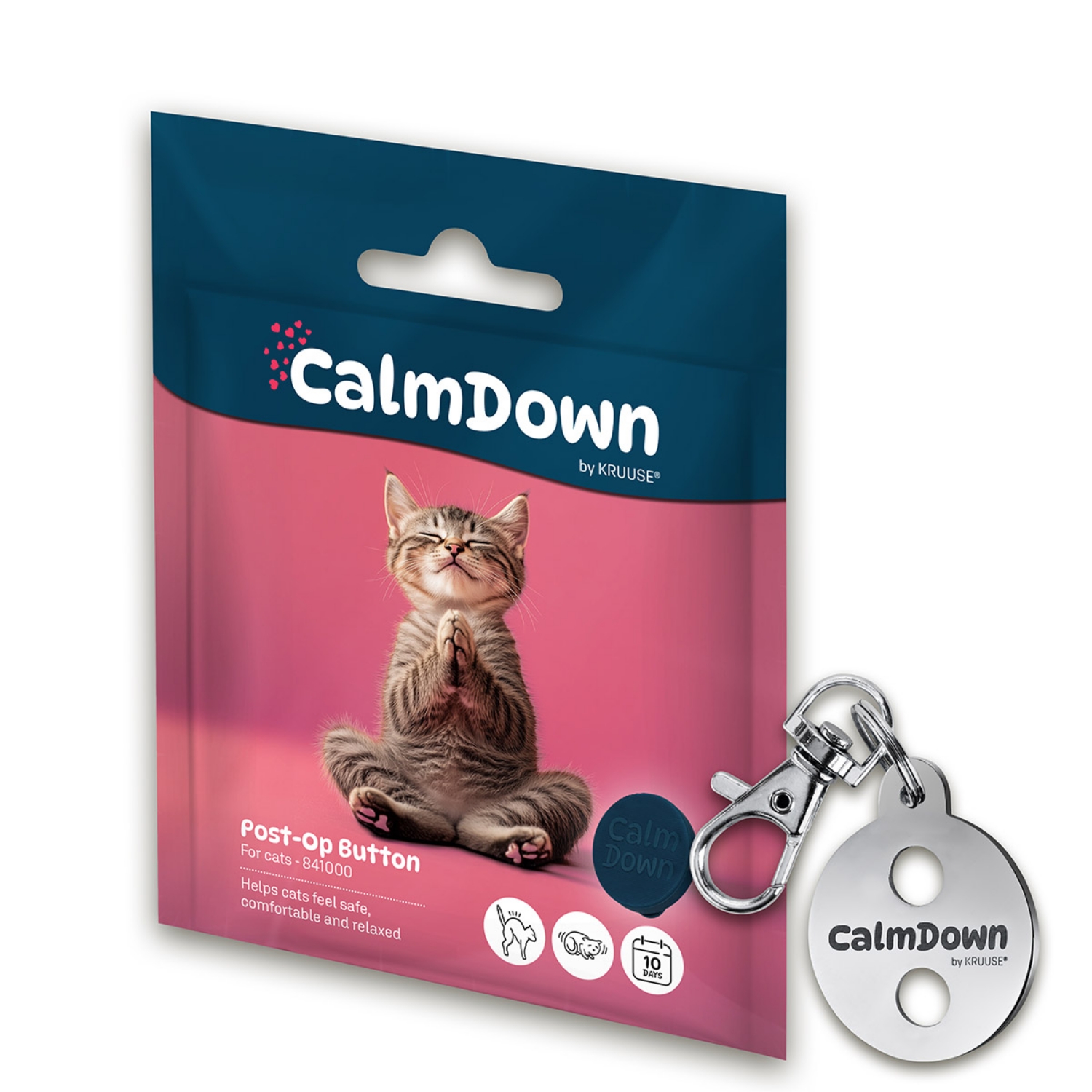 Picture of CALMDOWN CAT TAG KIT with 1 BUTTON (841004)