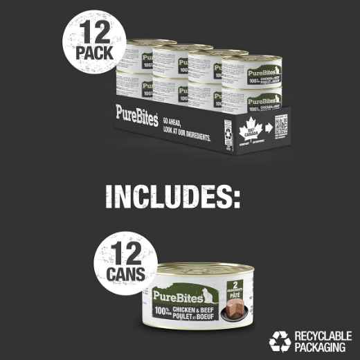Picture of PUREBITES FELINE PATE Chicken & Beef - 12 x 2.5oz/71g