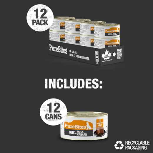 Picture of PUREBITES CANINE PROTEIN PATE Duck - 12 x 2.5oz/71g