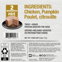 Picture of PUREBITES CANINE PATE Chicken & Pumpkin - 12 x 2.5oz/71g