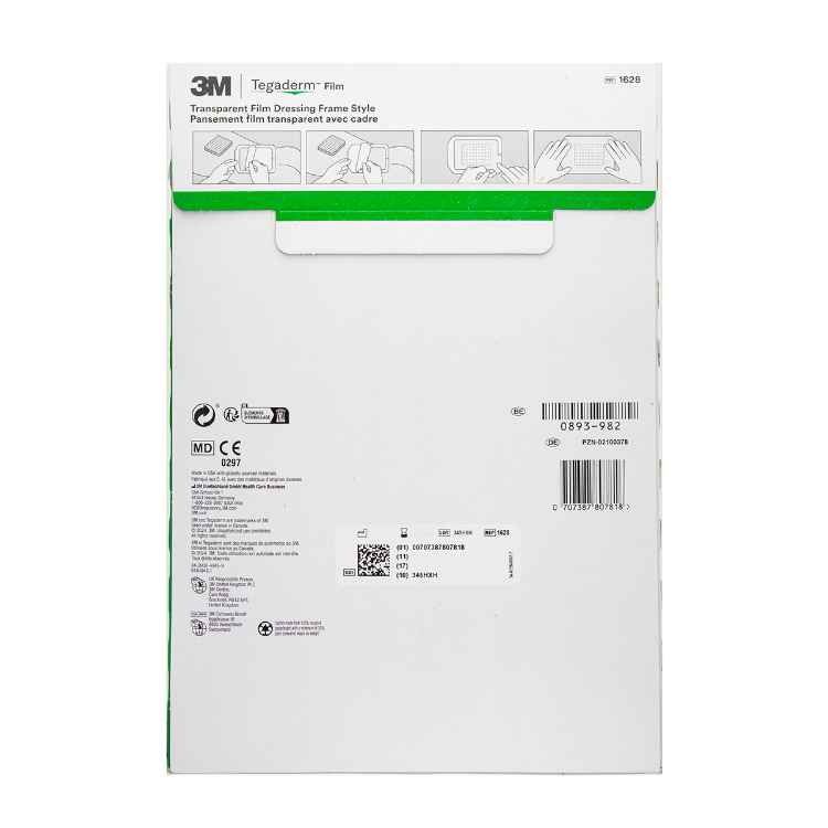 Picture of TEGADERM TRANSPARENT DRESSING 15cm x 20cm (1628) - 10s