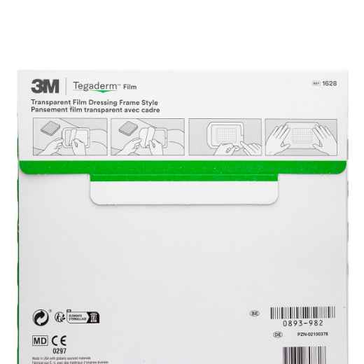 Picture of TEGADERM TRANSPARENT DRESSING 15cm x 20cm (1628) - 10s
