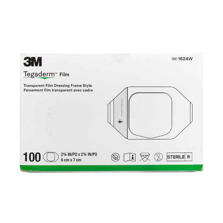 Picture of TEGADERM TRANSPARENT DRESSING 6cm x 7cm (1624W) - 100's