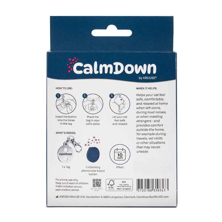 Picture of CALMDOWN CAT TAG KIT with 1 BUTTON (841004)