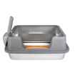 Picture of CAT LITTER BOX STEEL Simons with RIM & SCOOP - 19.7 x 13.8 x 8.7in