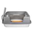 Picture of CAT LITTER BOX STEEL Simons with RIM & SCOOP - 50 x 35 x 22cm