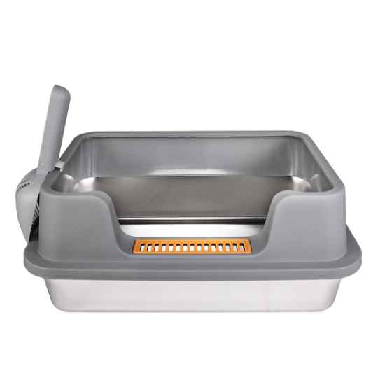 Picture of CAT LITTER BOX STEEL Simons with RIM & SCOOP - 50 x 35 x 22cm