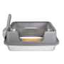 Picture of CAT LITTER BOX STEEL Simons with RIM & SCOOP - 50 x 35 x 22cm