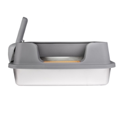 Picture of CAT LITTER BOX STEEL Simons with RIM & SCOOP - 19.7 x 13.8 x 8.7in