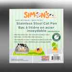 Picture of CAT LITTER BOX STEEL Simons with RIM & SCOOP - 50 x 35 x 22cm