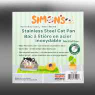 Picture of CAT LITTER BOX STEEL Simons with RIM & SCOOP - 50 x 35 x 22cm