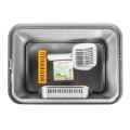 Picture of CAT LITTER BOX STEEL Simons with RIM & SCOOP - 50 x 35 x 22cm